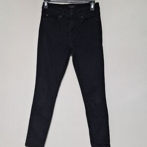 Banana Republic High Rise Skinny Washed Black Jeans